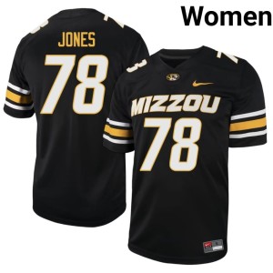 Women's #78 2026-27 Missouri Black DJ Jones Jerseys 251793-300