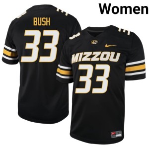 Womens Game Black JJ Bush #33 Mizzou Tigers Jerseys 693260-245
