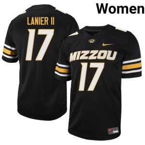 Women Kenric Lanier II Black NCAA #17 MU Jerseys 154567-284