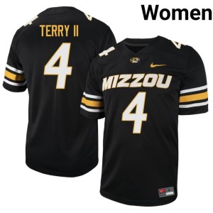 Women Shaun Terry II Black 2026-27 #4 Missouri University of Missouri Tigers Jersey 127657-716