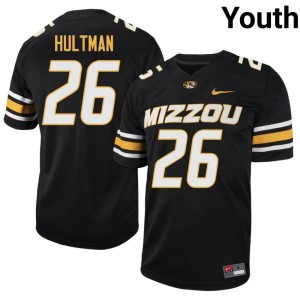 Youth MU Tigers Brady Hultman #26 University Black Jerseys 249734-480