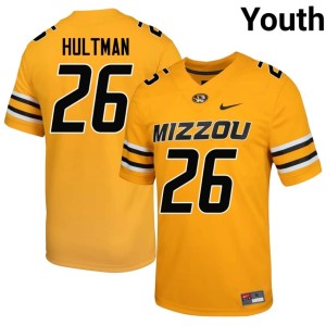 Youth High School Gold Mizzou Brady Hultman #26 Jersey 612806-278