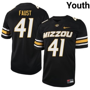 Youth Graham Faust #41 Missouri University of Missouri Tigers Black Alumni Jersey 495122-607