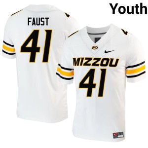 Youth #41 White MU Graham Faust NCAA Jerseys 108692-973
