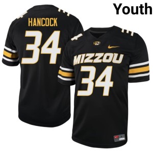 Youth Black Game Jackson Hancock #34 Mizzou Football Team Jersey 813191-966