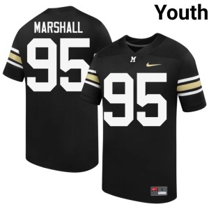 Youth MU Tigers Jalen Marshall 100th Anniversary High School Black #95 Jersey 164712-761