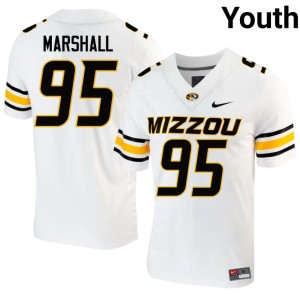 Youth NCAA White Jalen Marshall #95 Missouri Tigers Jersey 206885-569
