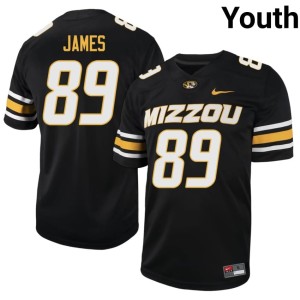Youth Jude James Game Missouri Tigers #89 Black Jerseys 697191-944