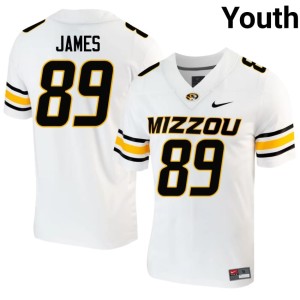 Youth Tigers Jude James Stitched #89 White Jersey 696564-764