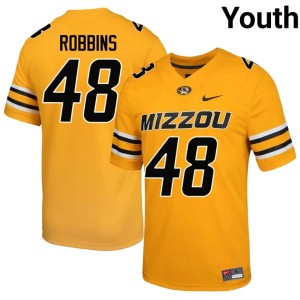 Youth MU Official #48 Oliver Robbins Gold Jerseys 513607-953