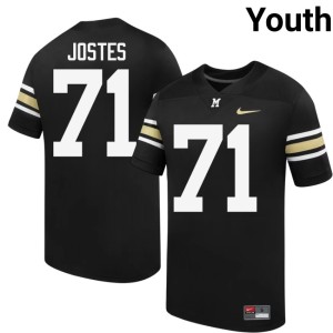 Youth High School 100th Anniversary Black #71 Mizzou Football Team Ryan Jostes Jerseys 639386-249
