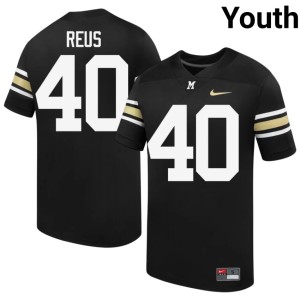 Youth High School Mizzou Tigers 100th Anniversary #40 Brunno Reus Black Jerseys 741588-475