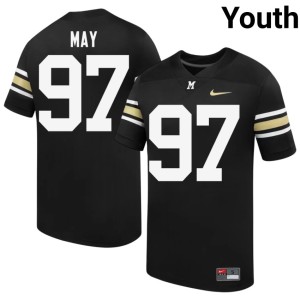 Youth CJ May 100th Anniversary Missouri Tigers Black #97 Stitched Jersey 476684-107