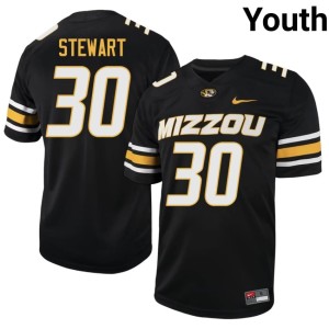 Youth Black #30 MU Tigers Carter Stewart Official Jerseys 414582-602