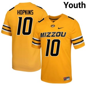 Youth Game Gold #10 Tigers Daeden Hopkins Jersey 613258-172