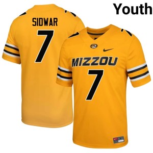Youth Gavin Sidwar Gold #7 Replica MU Jerseys 294297-254