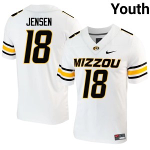 Youth White Stitched #18 Isaac Jensen MU Jerseys 715593-196