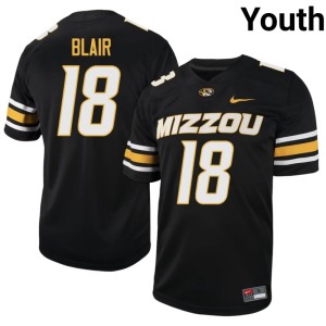 Youth #18 JaDon Blair Stitched Black Mizzou Tigers Jerseys 747269-703