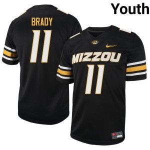 Youth Jabari Brady Stitched Tigers #11 Black Jersey 645937-628