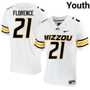 Youth Jahlil Florence MU White #21 Game Jerseys 958479-985