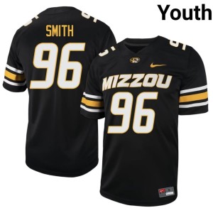 Youth #96 Official Black Justin Smith MU Tigers Jersey 514644-522