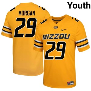 Youth University Gold Kamauryn Morgan Missouri University of Missouri Tigers #29 Jersey 562939-560