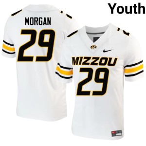 Youth Kamauryn Morgan White University of Missouri Tigers Alumni #29 Jersey 558065-186