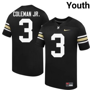 Youth Alumni Black Mizzou Tigers 100th Anniversary Kevin Coleman Jr. #3 Jersey 864425-689