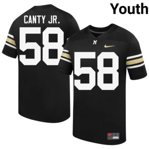 Youth Missouri Black NCAA Khalief Canty Jr. #58 100th Anniversary Jerseys 155236-182