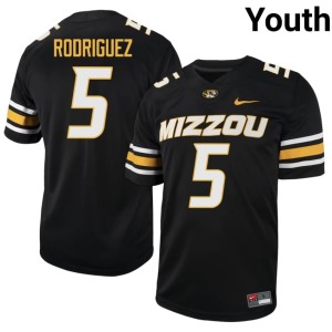 Youth Black #5 Player Missouri Nicholas Rodriguez Jerseys 338131-981