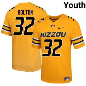 Youth #32 Mizzou Tigers Gold Stitched Nick Bolton Jersey 907925-805