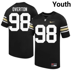 Youth Black 100th Anniversary #98 Tajh Overton Stitched MU Tigers Jerseys 265442-447